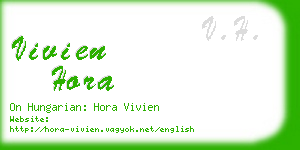 vivien hora business card